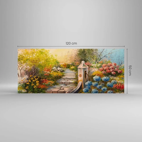 Obraz na skle - V plnom rozkvete - 120x50 cm