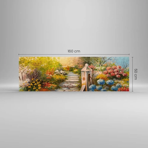Obraz na skle - V plnom rozkvete - 160x50 cm