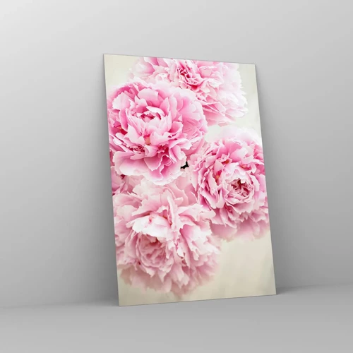 Obraz na skle - V ružovom prepychu - 70x100 cm