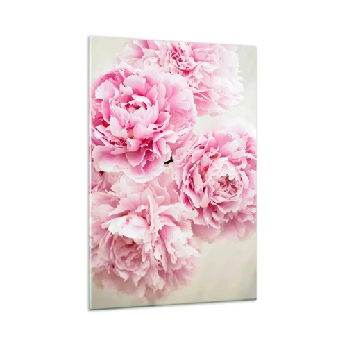 Obraz na skle - V ružovom prepychu - 80x120 cm