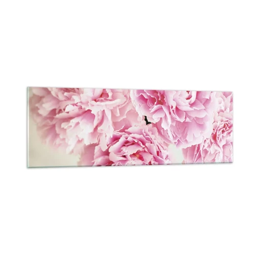 Obraz na skle - V ružovom prepychu - 90x30 cm