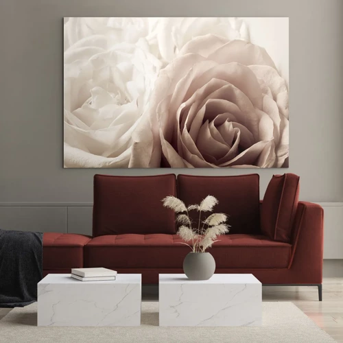 Obraz na skle - V srdci ruže - 70x50 cm