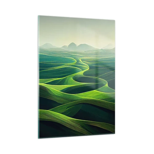 Obraz na skle - V zelených údoliach - 50x70 cm