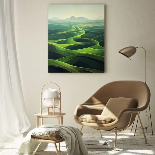 Obraz na skle - V zelených údoliach - 70x100 cm