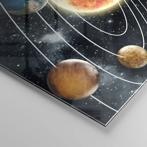 Obraz na skle - Vesmírny tanec - 120x80 cm