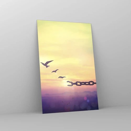 Obraz na skle - Víťazstvo slobody - 80x120 cm