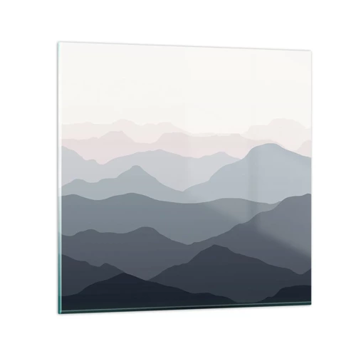 Obraz na skle - Vlny hôr - 40x40 cm