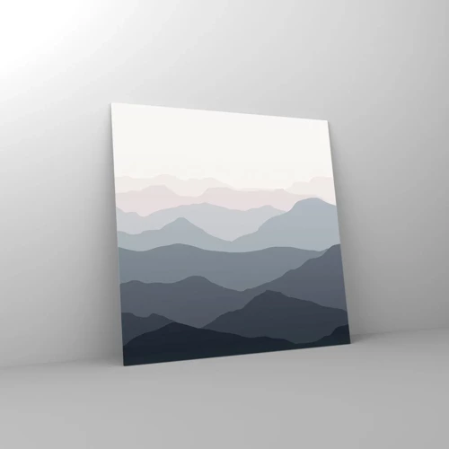 Obraz na skle - Vlny hôr - 40x40 cm