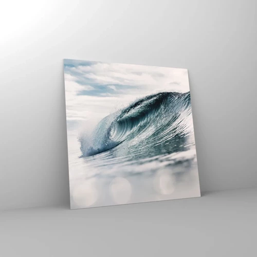 Obraz na skle - Vodná špička - 30x30 cm