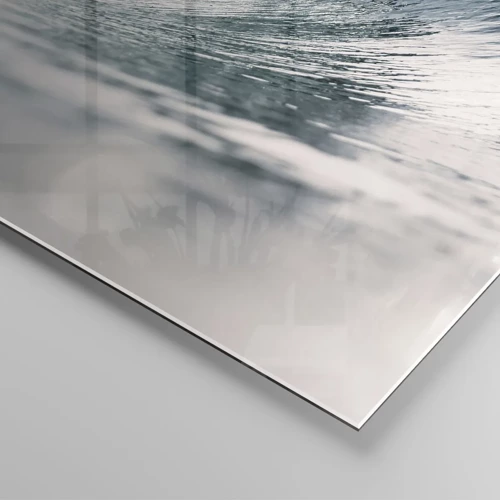 Obraz na skle - Vodná špička - 40x40 cm