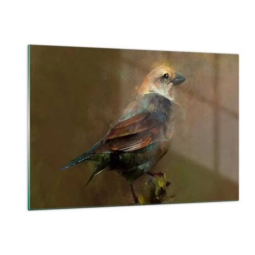 Obraz na skle - Vrabček, maličký vtáčik - 120x80 cm