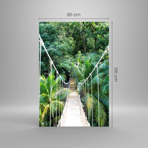 Obraz na skle - Welcome to the jungle! - 80x120 cm