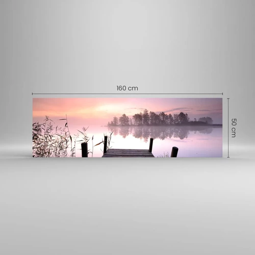 Obraz na skle - Z ľaliovej hmly… - 160x50 cm