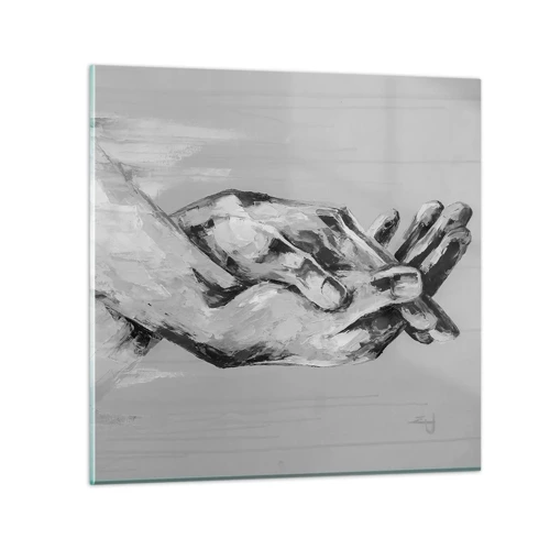 Obraz na skle - Začiatok… - 30x30 cm