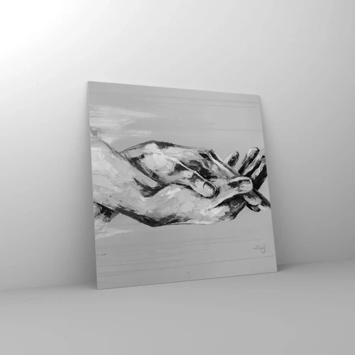 Obraz na skle - Začiatok… - 40x40 cm