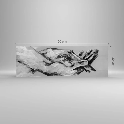 Obraz na skle - Začiatok… - 90x30 cm
