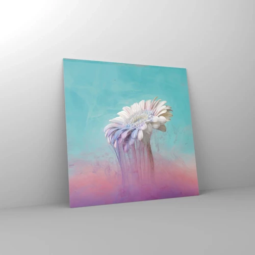 Obraz na skle - Záhrobia kvetín - 30x30 cm