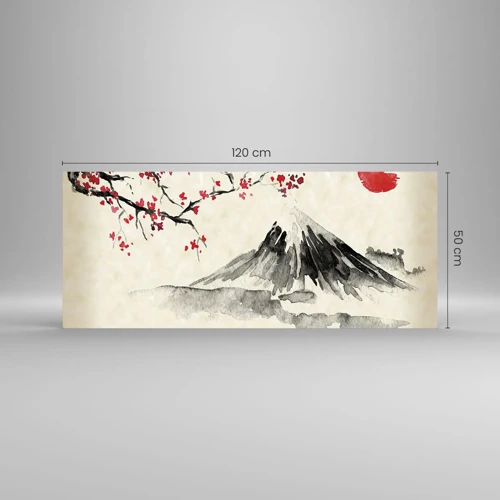 Obraz na skle - Zamilujte sa do Japonska - 120x50 cm