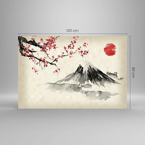 Obraz na skle - Zamilujte sa do Japonska - 120x80 cm