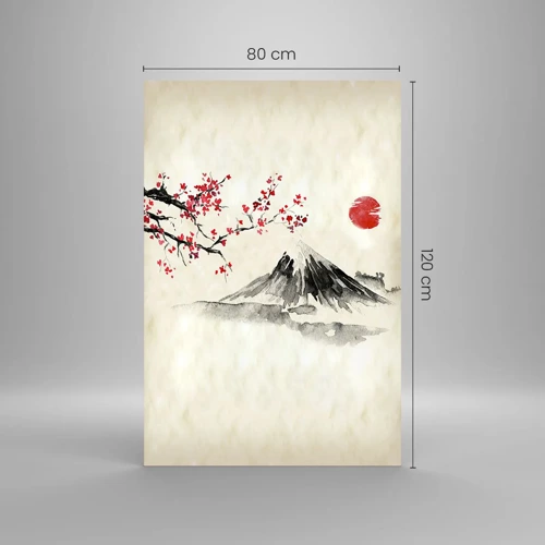 Obraz na skle - Zamilujte sa do Japonska - 80x120 cm