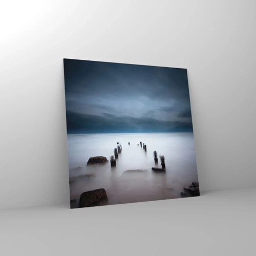 Obraz na skle - Zamyslené jazero - 40x40 cm