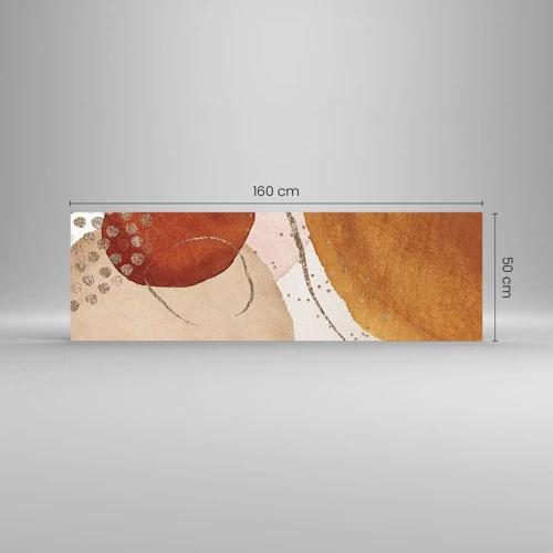 Obraz na skle - Zaoblenie a pohyb - 160x50 cm
