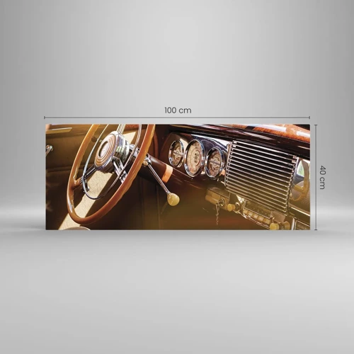 Obraz na skle - Závan luxusu z minulosti - 100x40 cm