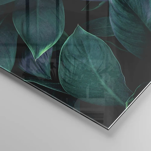 Obraz na skle - Zeleň sama o sebe - 140x50 cm
