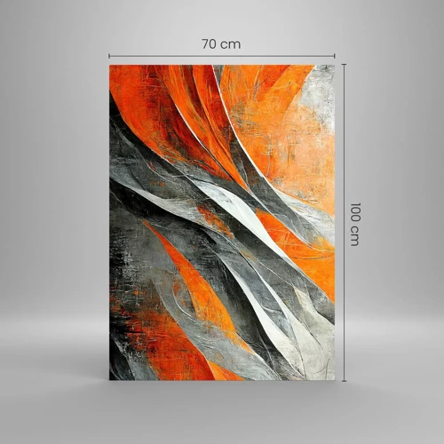 Obraz na skle - Žiar a chlad - 70x100 cm