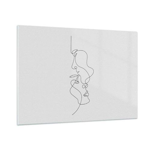 Obraz na skle - Žiar vášnivých túžob - 100x70 cm
