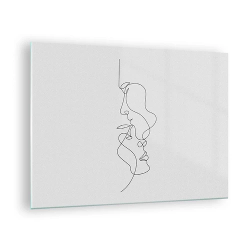 Obraz na skle - Žiar vášnivých túžob - 70x50 cm