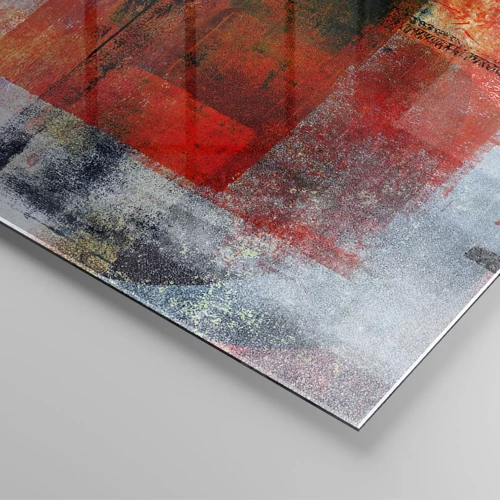 Obraz na skle - Žiariaca kompozícia - 100x40 cm