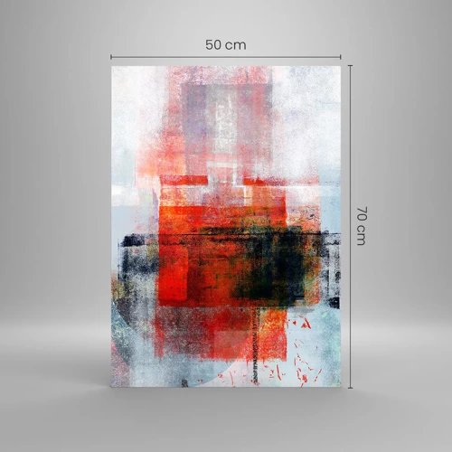 Obraz na skle - Žiariaca kompozícia - 50x70 cm