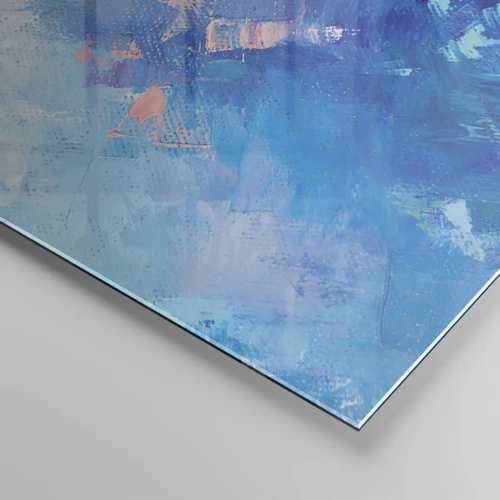 Obraz na skle - Zimná abstrakcia - 100x40 cm