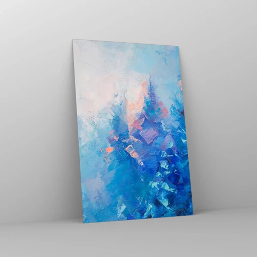 Obraz na skle - Zimná abstrakcia - 80x120 cm