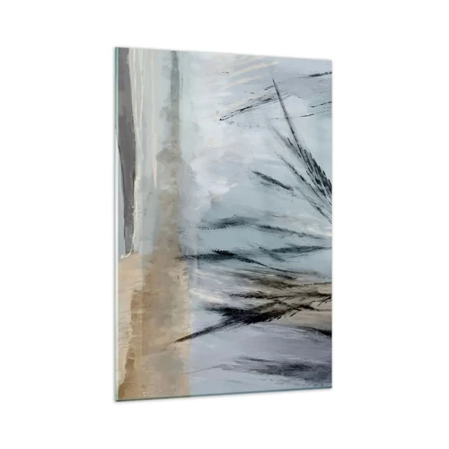 Obraz na skle - Zimné polia - 80x120 cm