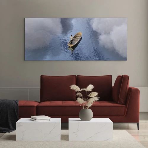 Obraz na skle - Život – cesta – neistota - 140x50 cm