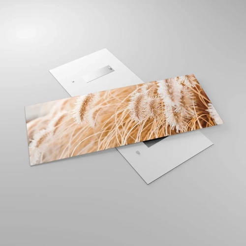 Obraz na skle - Zlaté šušťanie tráv - 120x50 cm