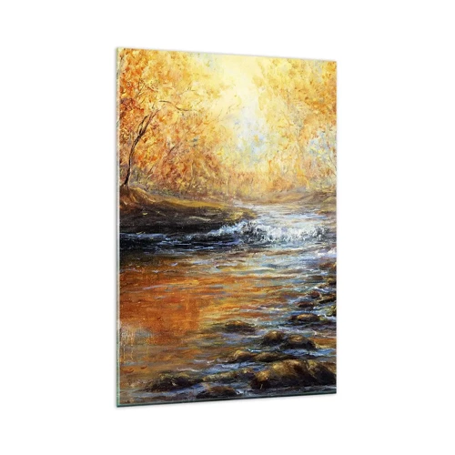 Obraz na skle - Zlatý potok - 80x120 cm