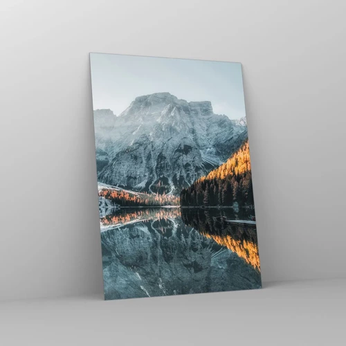 Obraz na skle - Zrkadlová krajina - 50x70 cm