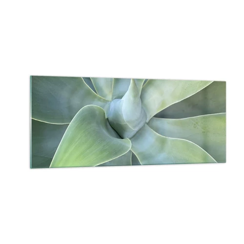 Obraz na skle - Zrodenie zelene - 100x40 cm