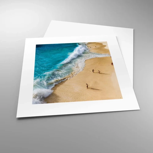 Plagát - A potom slnko, pláž… - 30x30 cm