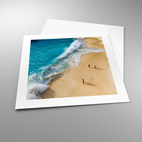 Plagát - A potom slnko, pláž… - 40x40 cm
