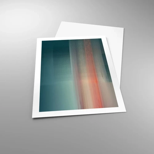 Plagát - Abstrakcia: vlny svetla - 50x70 cm