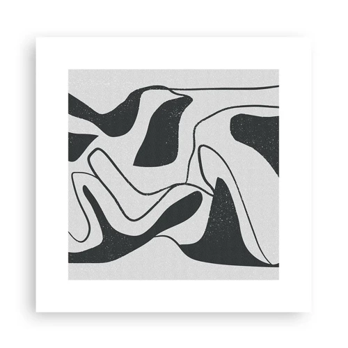 Plagát - Abstraktná hra v labyrinte - 30x30 cm