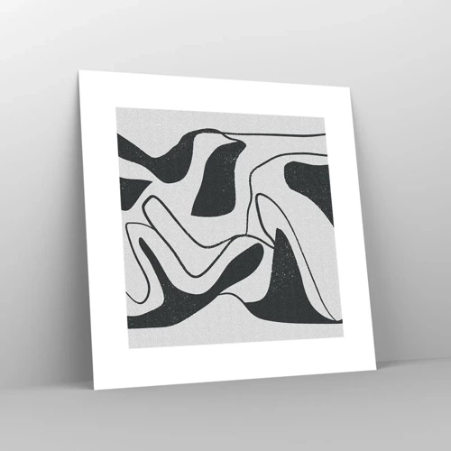 Plagát - Abstraktná hra v labyrinte - 30x30 cm