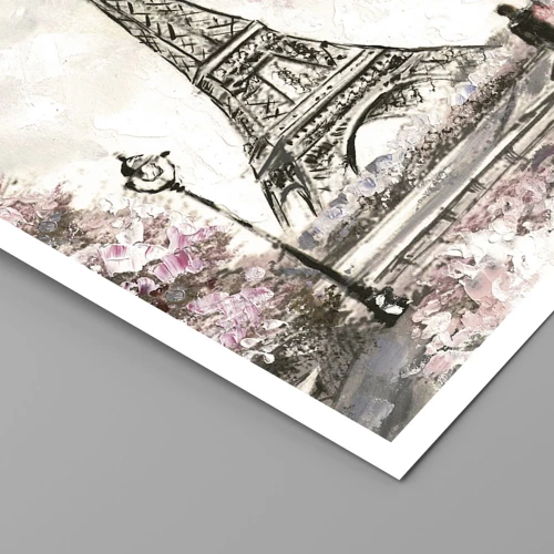 Plagát - Aprílová prechádzka Parížom - 91x61 cm