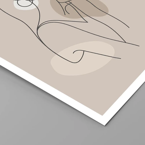 Plagát - Dievčenská ikona - 40x40 cm
