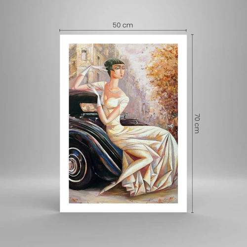 Plagát - Elegancia v retro štýle - 50x70 cm