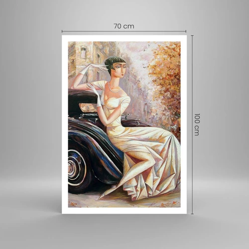 Plagát - Elegancia v retro štýle - 70x100 cm